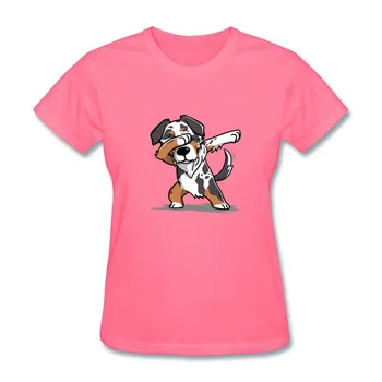 Medvilnės O-kaklo Užsakymą Išspausdinti Marškinėlius Moterims T shirts Juokinga Tepdami Australian Shepherd - Australų Aviganių Patelė T-Shirt