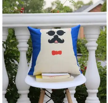Medvilnės skalbiniai spalvinga UK stilius pagalvėlė padengti užvalkalas sofa animacinių filmų juosmens pagalvę padengti namų apdaila