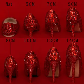 Meilės Akimirkų prabanga raudona kalnų krištolas vestuvių bateliai moteris nurodė, kojų aukšto kulno moterų grupė batai Moterų Veiklos Siurbliai