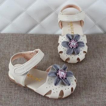 Merginos batai vasaros bamblys kūdikių anti slip sneaker vaikų mergaičių atsitiktinis sandalai kūdikių odos princesė batai ažūrinės figūrinių vaikams batų