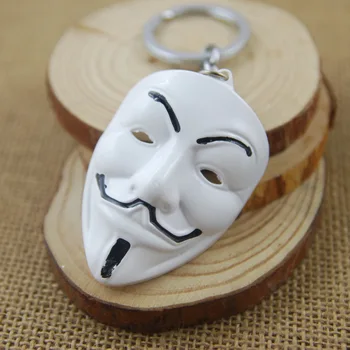 Metalen įsilaužėlių modelis vendetta mask sleutel pakaba tas pakaba sleutel pakabos Atidarytuvas