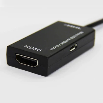 Micro USB Į HDMI Konverteris Adapteris TV 1080P HD Audio Video HDMI Kabelis Samsung 