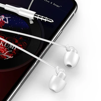 Miego Ausinės Hifi Stereo Triukšmą, Minkšti Silikoniniai ausų su Aukštos raiškos Mikrofonas Tinka Išmanųjį telefoną, MP3 6mm