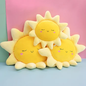 Mielas animacinių filmų pagalvės sėdi kambaryje sofa-lova, pagalvėlė saulės Lėlės Pliušinis Lėlės miega valdos mergina širdies lova lėlės