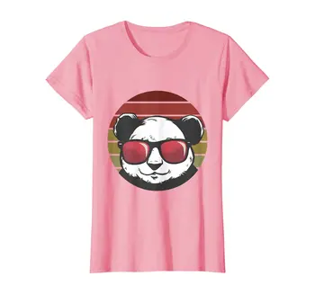 Mielas Panda Marškinėliai - Retro Vintage Stiliaus Lokys T-Shirt Naujas Vasaros Cool Moterų Tee 