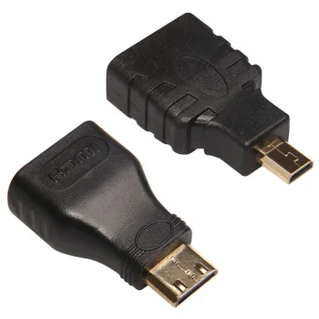 Mini 3 in 1 HDMI Male Vyrų Kabelis + Micro HDMI Adapteris+ Mini HDMI Adapteris