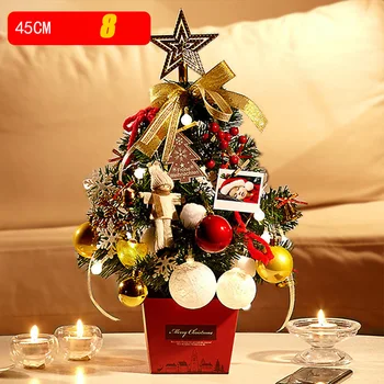 Mini Dirbtinės Kalėdų Eglutės su LED String Žibintai ir Puošyba, Stalo Centerpieces Geriausias 