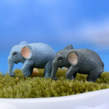 Mini Dramblys Miniatiūriniai Gyvūnų Pasakų Sodas, Namų Apdaila Amatų Micro Kraštovaizdžio Dekoro 