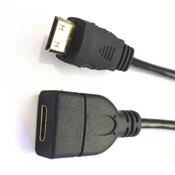 Mini HDMI moterį, MiniHDMI Male kabelis 0.3 m