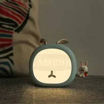 Mini Mielas Pet Elnias Naktį Šviesos Įkrovimo Akių Vaikams USB Įkrovimo Stalo Lempa Taupymo Stalas Naktiniai Kūrybos Naktį Šviesos