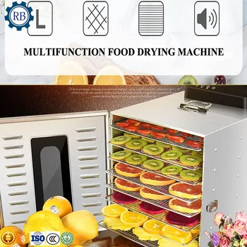Mini naudoti namuose 8 sluoksniai vaisių džiovintuvas, džiovinimo vaisių dehydrator mašina