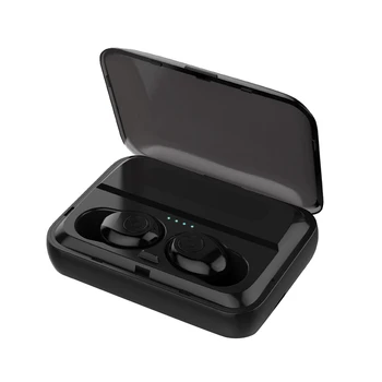 Mini TWS Bluetooth 5.0 HiFi Belaidės Ausinės Ausinės su Įkrovimo Dėžutę