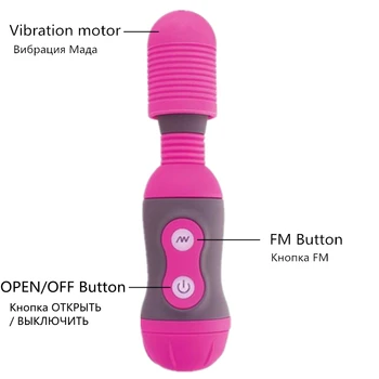 Mini Vibratorius AV Magic Wand Moterų Makšties Klitorį Stimuliuoja 10 Dažnio G Spot Massager Dildo, Vibratoriai Suaugusiųjų Sekso Žaislų Parduotuvė