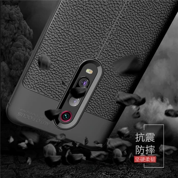 Minkštos TPU Case For Xiaomi Redmi K20 Pro Atveju Mi 9T Pro Odos Tekstūra Silicio Telefono Dangtelis Xiaomi Redmi K20 Coque Xiaomi Mi9T