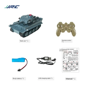 Modeliavimo 2.4 G Elektrinio Nuotolinio Valdymo Tankas Automobilio Programuojamas Karinio Modelio Garso Berniukas vaikiškas Žaislas