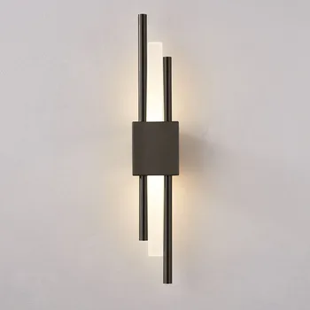 Modernios sienos lempos kambarį miegamojo lovos sienos Sconce minimalistinio koridoriaus praėjimo sienoje šviesos rungtynių šiaurės šalių namų apšvietimo lemputė