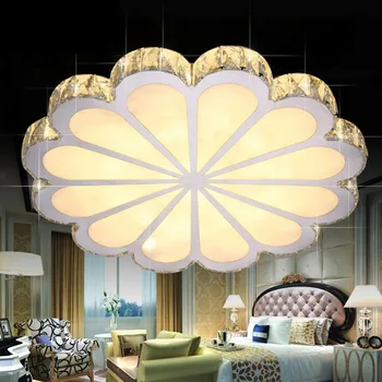 Modernus minimalistinis gėlių formos kristalų lubų lempa led kambarį valgomasis kristalų lempos miegamasis kristalų lubų lempa lempos