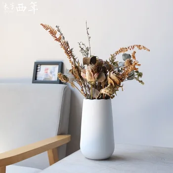 Modernus minimalistinis keramikos vaza gėlių įterpti papuošalai amatų papuošalai kambarį namo apdaila dekoratyvinis amatai