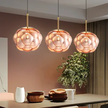 Modernus minimalistinis šviesos prabangos atmosferą kūrybinė asmenybė valgomasis, baras, kavinė restoranas stiklo šviestuvai LB032110
