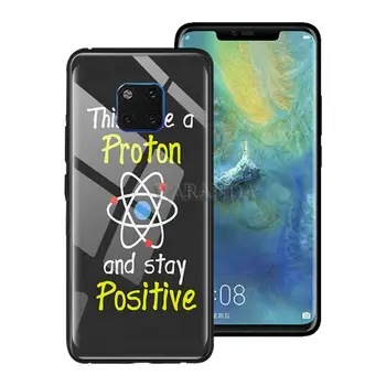 Mokslo Chemijos Formules Atveju, Huawei 30 P40 Lite 5G P20 P10 P Smart S Z Pro 2019 Padengti Grūdinto Stiklo Telefonas Coque