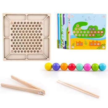 Montessori Medinis Žaislas Vertus Smegenų Mokymo Granulių Spalva Klasifikacija Žaidimas Kūdikių