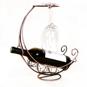 Moonvvin Kūrybos Vyno Display Rack Kaustytomis Geležies Kabinti Vyno Stovas Stiklo Taurės Savininko Namų Vyno Kabineto Apdaila Stovo