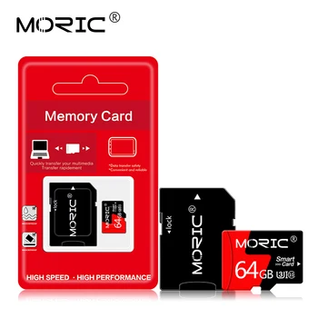 Moric Micro SD SD/TF Flash Card 256 GB 128GB 64GB Kortele Atminties Kortelė 32GB 16G 8G Didelės Spartos Class10 Smartfon/Tabletė/VNT