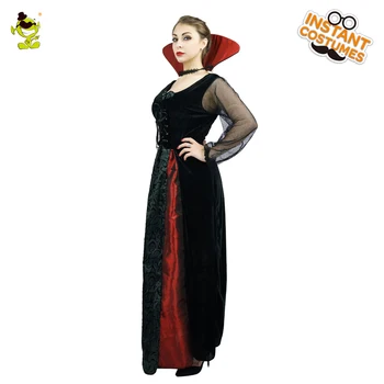 Moteris Gotikos Vampyras Cosplay Kostiumų Suaugusiųjų Helovinas Kostiumas PartyDress Moterų kilnus Gothic Girl Siaubo Vampyras Suknelė