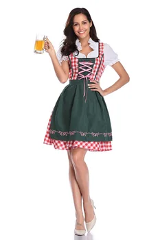 Moteriški Fraulein Oktoberfest Kostiumas