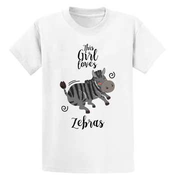 Moteriški Ši Mergina Mėgsta Zebrai Dovanų Marškinėlius Pavasario Laišką Daugiau Dydis-5xl Tendencija Grafinis Medvilnės Humoro Dizaino Marškinėliai