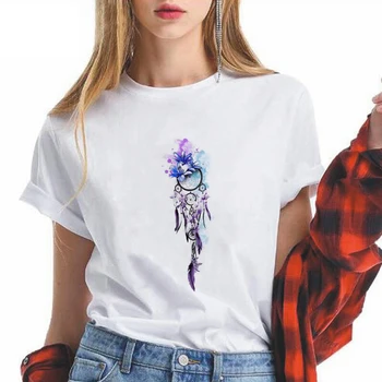 Moterys Vasarą Mažosios upės burlaivio Spausdinami T Marškinėliai Moterims Harajuku Vestidos Madinga, Hip-Hop, Punk Mados Pretty Cool T-shirt