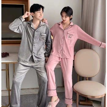 Moterų pižama pora kostiumą, šiltas ir patogus namo paslaugų ilgomis rankovėmis kelnės atsitiktinis pižama naują atvykimo camison seksualus mujer