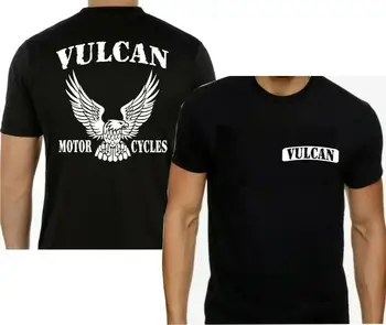 Motociklo Dvipusės Vulcan Nomad Voyager Black T-Shirt Erelis (F&B)2019 Vyrų Mados Dizaino Nemokamas Pristatymas Vasarą Kietas Tees