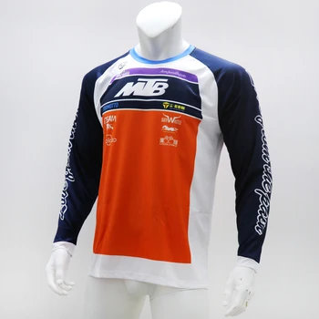 Motorcross Dviračių jersey ilgomis rankovėmis motociklo vėsioje ir sausoje Marškinėliai MTB dėvėti sublimated lengvas drabužiai