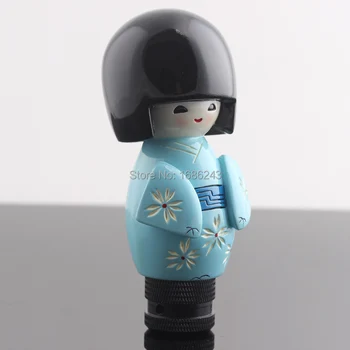 Mėlyna Japonijos Lėlės Galvą Stiliaus Rankinė Stick Pavarų Perjungimo Svirties Rankenėlę Shifter Naujas