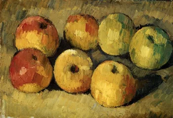 Naftos paveikslai,rankų darbo Aliejaus Tapybai Reprodukcijai ant lino drobė,obuoliai-1878 iki paule cezanne,kraštovaizdžio tapybos,