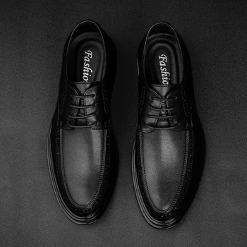 Natūralios odos Oficialų bateliai vyrai Suknelė batų Mados Verslo oksfordo avalynė vyrams batai odiniai zapatos de hombre