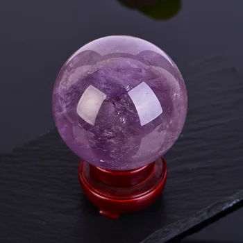 Natūralus ametistas kamuolys kristalų gijimas energijos namų puošybai perdavimo Wangcai įmonės Fengshui kamuolys akmens.30.40.50.mm