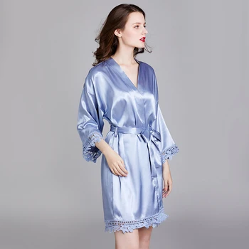 Nauja Dydžio Seksualus naktiniai drabužiai Aukštos Kokybės nėriniai Sleepwear Poliesteris Vasarą Moterys nakties V-Kaklo pijama mujer Naktį
