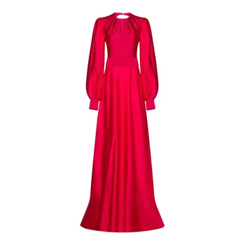 Nauja seksuali atvira nugara suknelė temperamentas Deivė Suknelė raudona suknelė suknelė moterims aukštos kokybės pokylių suknelė