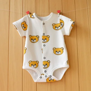 Nauja stiliaus vasarą kūdikis romper kūdikių drabužiai vientisas kūdikių drabužiai medvilnės animacinių filmų baby berniukas ir mergaitė jumpsuit kūdikių newbron