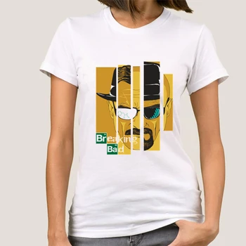 Nauja Vasaros Breaking Bad Marškinėliai Moterims Cool Spausdinti Moterų Juokinga Heizenbergo T-shirt Moteris Viršūnes Tee 013