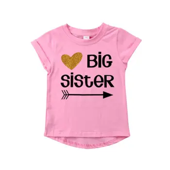 Naujagimio Mergina Romper Bodysuit / Didelis Sesuo, Vaikiški marškinėliai derinti Drabužius