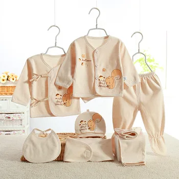 Naujagimio Rinkinius, Kūdikių Drabužiai, ekologiškos medvilnės naujagimių drabužiai nustatyti 7 gabalus kūdikių drabužiai nustatyti kūdikių drabužiai bebe garcon kūdikių kleding