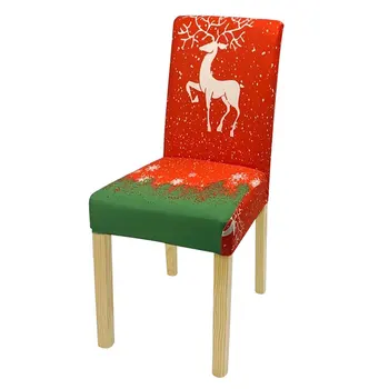 Naujai Kalėdų Kėdžių Dangose Ruožas Modernios Spausdinimo Universalus Dangčiai Kėdės