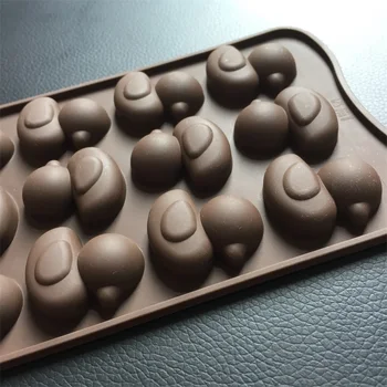 Naujas 1pc silikono antis, tortas dekoravimo priemonė formų Šokolado pelėsių silikono muilo formų SM006