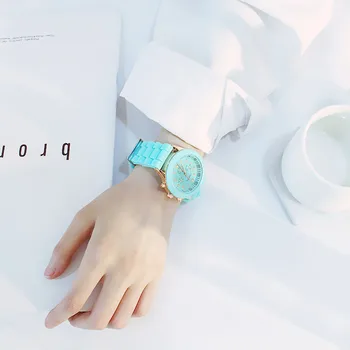 Naujas 2019 Silikono Riešo Žiūrėti Moterų Laikrodžiai Ponios Viršų Mados Kvarcinis Laikrodis Moteris Laikrodis Moterų Žiūrėti zegarek damski