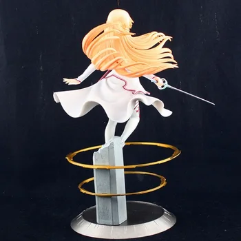 Naujas 21.5 cm Yuki Asuna Kardas Meno Internete Animacija Veiksmų Skaičius, PVC Modelis Žaislas, Lėlė Dovanų Kolekcija Nemokamas Pristatymas