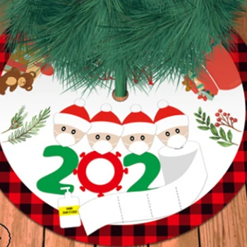 Naujas Atvykimo Klasikinis Kalėdų Senelio Elnių Išgyveno Šeimos Spausdinti Kalėdų Medžio Kilimėliai Kalėdų Eglutė Sijonai Namų Puošybai