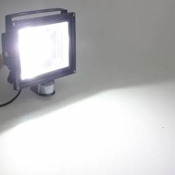 Naujas atvykti PIR Didelės Galios LED Jutiklis Potvynių šviesos 85-265V 50W PIR led potvynių lempos Lauko šviesos nemokamas pristatymas